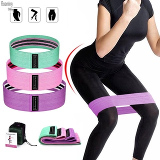 3Pcs/Set Yoga Tension Elastic Anti Slip Fabric Glutes Belt / Training Resistance Hip Band Fitness Exercise Tool / Multif
