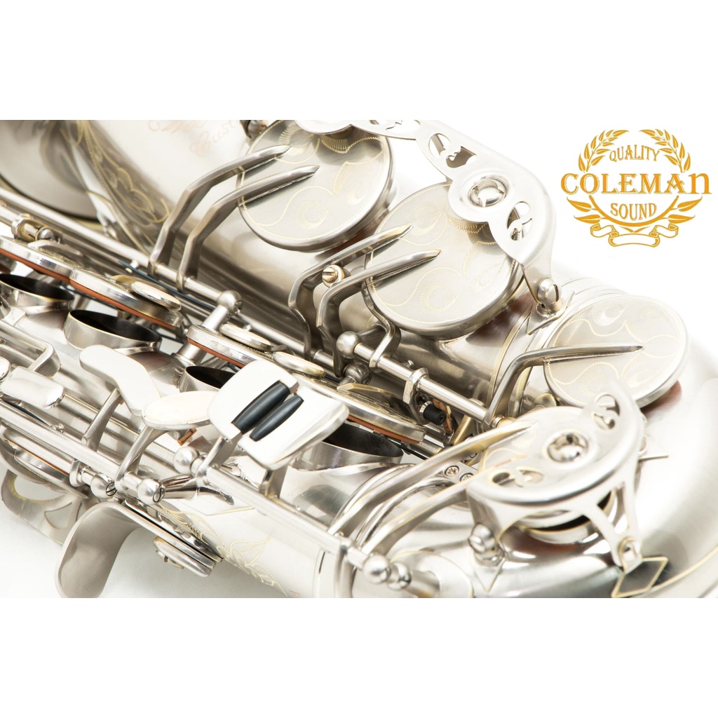 แซกโซโฟน-saxophone-alto-coleman-clc-554a-matt-nickel-sliver-plated