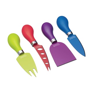 KitchenCraft Colourworks 4 pc Cheese Knife Set ชุดมีดหั่นชีส รุ่น CWCHEESESET