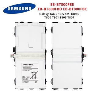 Samsung Battery For Galaxy Tab S 10.5 SM-T805 T800 T801 T805 Genuine Tablet Battery EB-BT800FBC 7900mAh