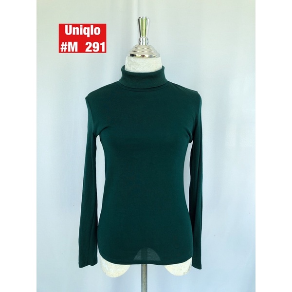 เสื้อคอเต่าแขนยาว-uniqlo-size-m-เสื้อคอเต่าสีพื้น-เสื้อคอเต่า-สเวตเตอร์