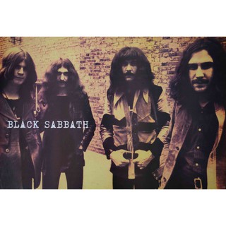 โปสเตอร์ วง ดนตรี Black Sabbath แบล็กแซ็บบาธ ภาพวงดนตรี โปสเตอร์ติดผนัง โปสเตอร์สวยๆ poster