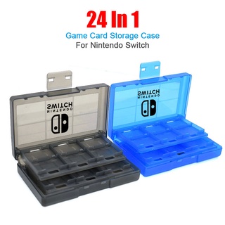 กล่องเก็บการ์ดเกม แบบพกพา พร้อมโลโก้ 24 In 1 สําหรับ Nintendo Switch Oled NS Lite