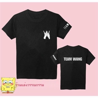 เสื้อยืดคอกลม✑GOT7 Wang Jiaer JACKSON กับทีมเดียวกัน wang เสื้อยืดแขนสั้นฤดูร้อนนักเรียนควรเหลือเสื้อผ้าสำหรับผู้ชายและผ