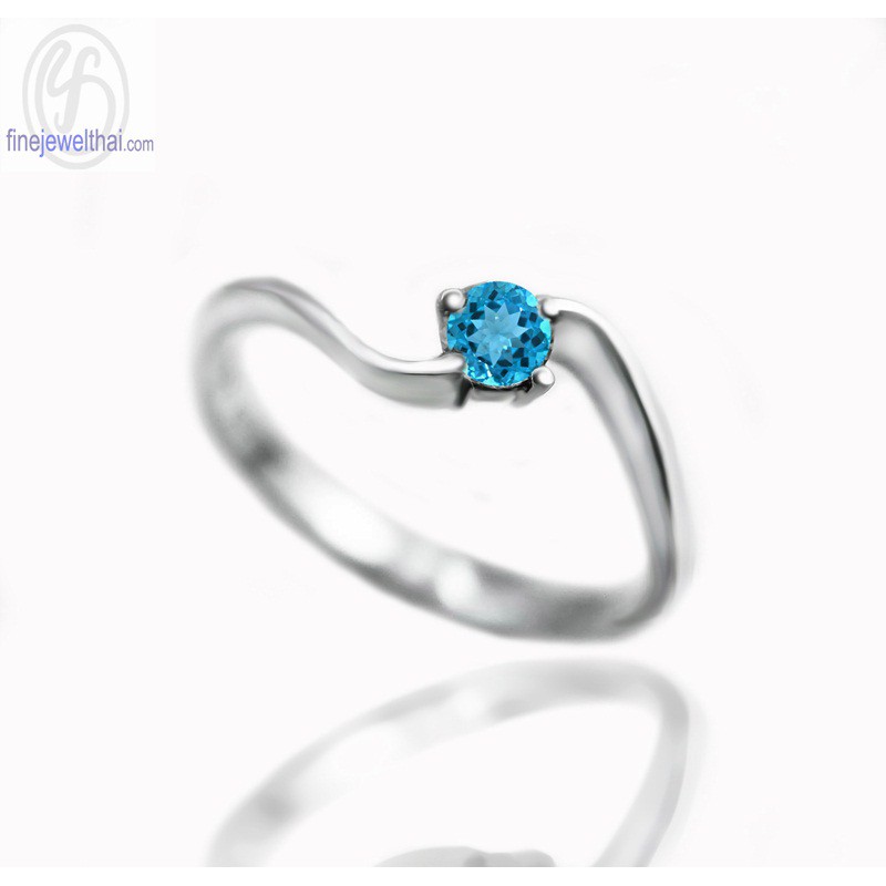 finejewelthai-แหวนโทพาส-แหวนเงิน-แหวนพลอยแท้-แหวนประจำเดือนเกิด-topaz-birthstone-silver925-ring-r1073tp