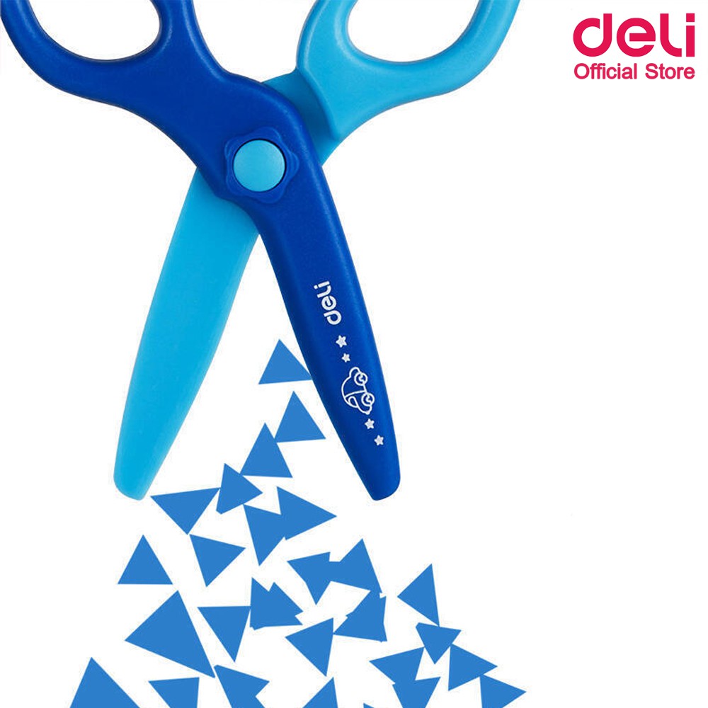 deli-6067-plastic-scissors-กรรไกรพลาสติกสำหรับเด็ก-ขนาด-4-3-4นิ้ว-สุดน่ารัก-แพ็ค-12-ชิ้น-กรรไกร-กรรไกรแฟนซี-กรรไกรพลาสติ