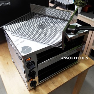 เตาอบพิซซ่า 2 ชั้น Countertop Pizza Oven (2 Decks) ใช้อุ่นและอบพิซซ่า ขนมปัง ครัวซอง แซนวิชและอื่นๆ (Pizza Oven)