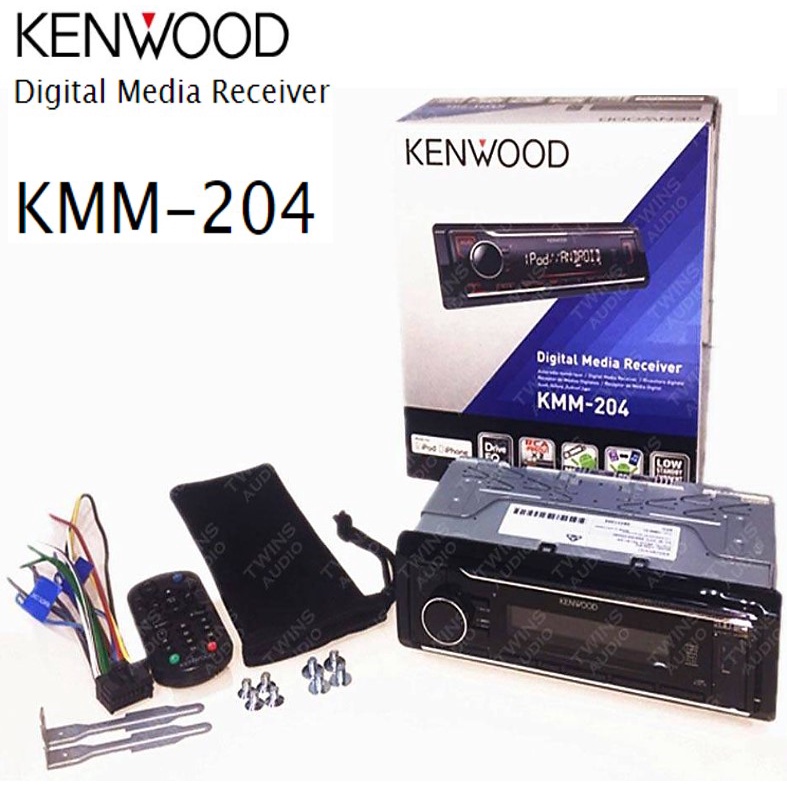 kenwood-kmm-204-เครื่องเสียงรถ-วิทยุติดรถยนต์-1din-usb-mp3-aux-in-ประกันศูนย์-1-ปี