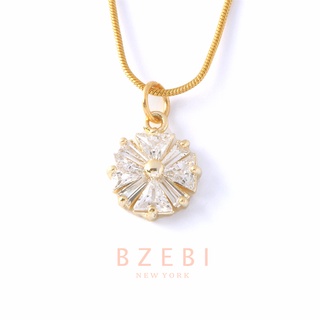 Bzebi สร้อยคอ ชุบทอง 18K หรูหรา แฟชั่น ทอง คอทอง แฟชั่นสไตล์เกาหลี โซ่ เครื่องประดับแฟชั่น necklace เครื่องประดับ สําหรับผู้หญิง 157n