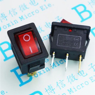 Push Switch KCD1 6A 250V 15x21 mm สวิตซ์ 3 ขา สวิตซ์โยก สวิตซ์กระดก