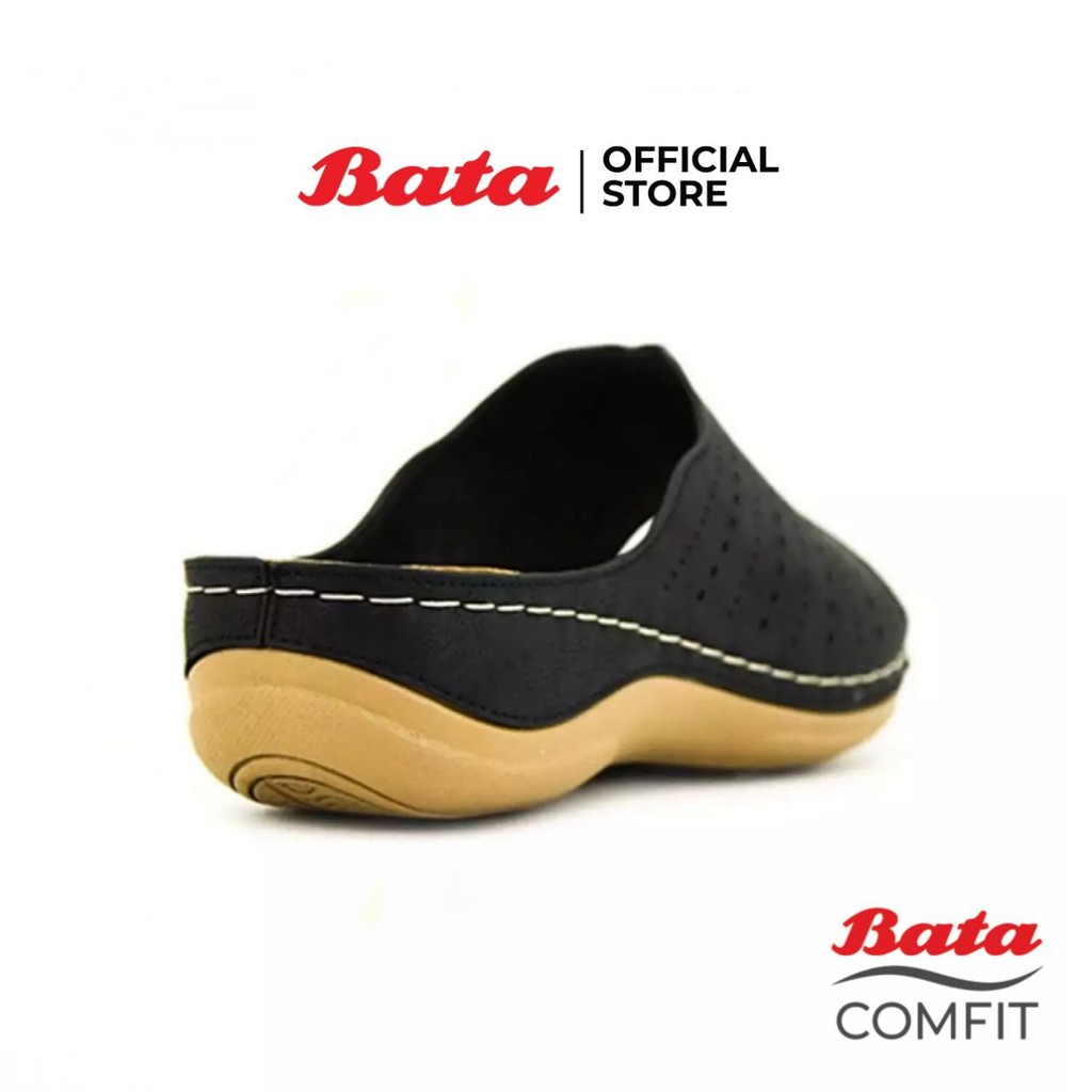 bata-comfit-รองเท้าเพื่อสุขภาพ-แบบสวม-เสริมส้น-สูง-1-นิ้ว-รองรับน้ำหนักเท้าได้ดี-สีดำ-รหัส-6616330-ladiescomfort-fashion