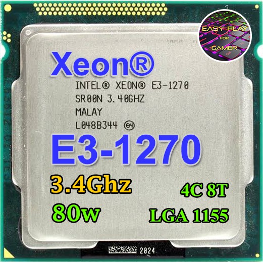 ภาพหน้าปกสินค้า️CPU Intel Xeon E3 1270 3.4GHz LGA1155 (4คอ8เทรด รุ่นเทียบเท่า i7​-2600) ฟรีซิลิโคน1ซอง จากร้าน keanu_reeves บน Shopee