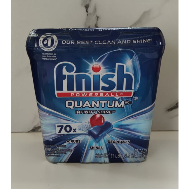 จัดส่งฟรี Finish Quantum Infinity Shine 70 ชิ้น LIQUID POWERBALL