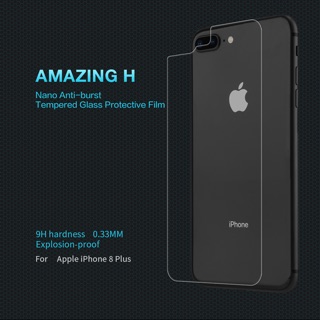 ภาพหน้าปกสินค้าฟิล์มกระจกนิรภัยด้านหลังตัวเครื่อง (Back Cover) Apple iPhone 8 Plus รุ่น Amazing H  0.33mm. 9H hardness ที่เกี่ยวข้อง