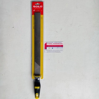 ตะไบแบนละเอียด12นิ้ว พร้อมด้าม #223-12" SOLO แผงเหลืองแดง ด้ามดำเหลืองของแท้100% - Authentic Flat Smooth Hand File - ...