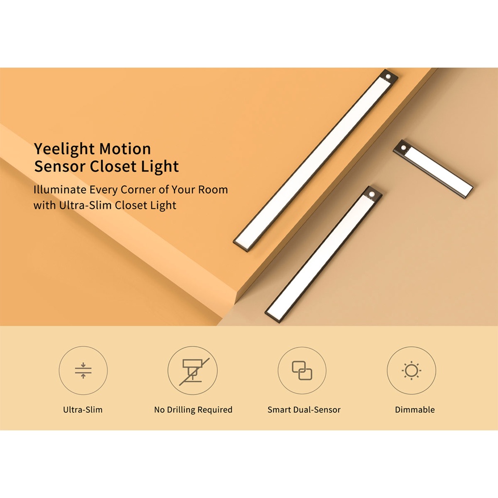 ภาพหน้าปกสินค้าYeelight Motion Sensor Closet Light - แผ่นไฟเซ็นเซอร์กลางคืนยีไลต์ (Global) จากร้าน yeelight_thailand บน Shopee