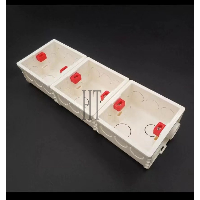 lsg-กล่องสวิทช์ผนัง86-รุ่นกล่องแยกพีวีซีด้านล่างเหมาะสำหรับกล่องติดตั้งภายนอกและกล่องติดตั้งภายในขนาด-86-86m