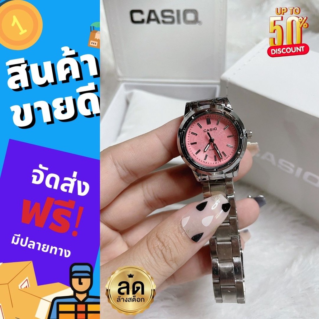 ลดทันที99-นาฬกาข้อมือแฟชั่นคาสิโอ-casio-หญิงหน้าปัด32มิลala211