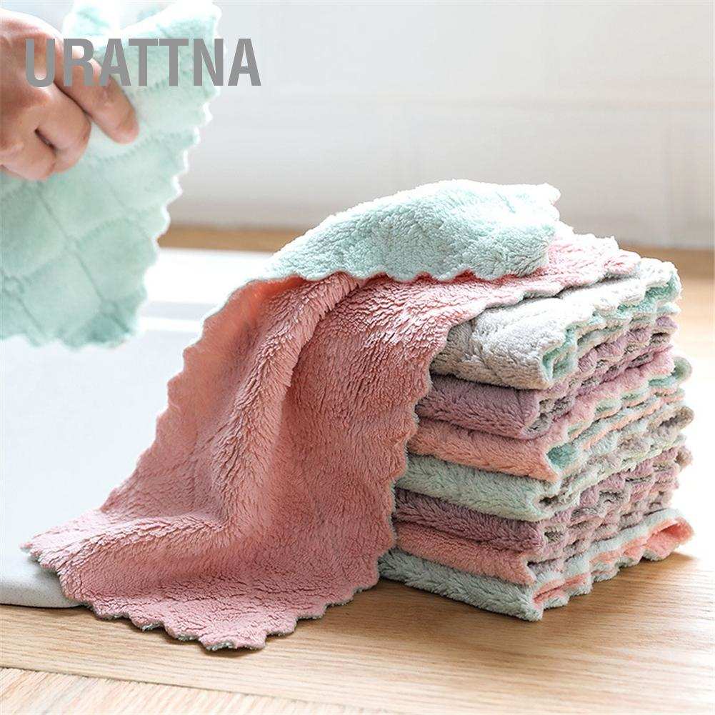 urattna-ผ้าไมโครไฟเบอร์ทำความสะอาด-ผ้าหนานุ่ม-ผ้าเช็ดมือ-สำหรับห้องครัว