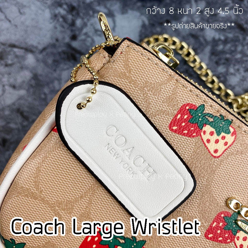 กระเป๋าสะพาย-คล้องแขน-coach-large-wristlet-ขนาด-8-นิ้ว-งานปั้ม-พร้อมส่ง-พร้อมส่ง-พร้อมส่ง-กระเป๋าสะพายและคล้องแขนรุ