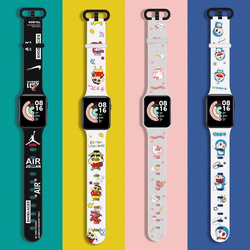 ภาพหน้าปกสินค้าREDMI สายนาฬิกาข้อมือ ซิลิโคน พิมพ์ลายการ์ตูน สําหรับ Xiaomi Mi Watch Lite