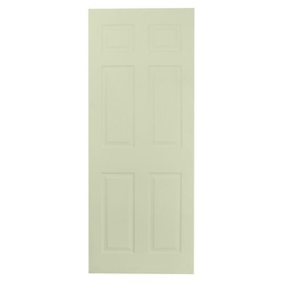 HDF DOOR W 6-PANEL 80X200CM ประตู HDF W 6 ฟัก 80x200 ซม. ประตูบานเปิด ประตูและวงกบ ประตูและหน้าต่าง HDF DOOR W 6-PANEL 8