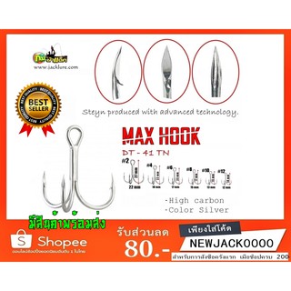 ภาพขนาดย่อสินค้าตัวเบ็ดสามทาง MAXHOOK ตะขอ เล็บเหยี่ยว คมกริบ (อุปกรณ์ตกปลา) (มีสินค้าพร้อมส่งในไทย)