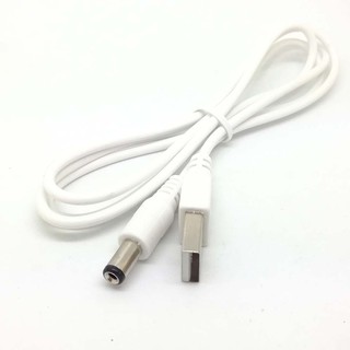 สายเคเบิ้ลชาร์จ USB 2.0 Male Output To 5V DC 5.5 มม. x 2.1 มม.