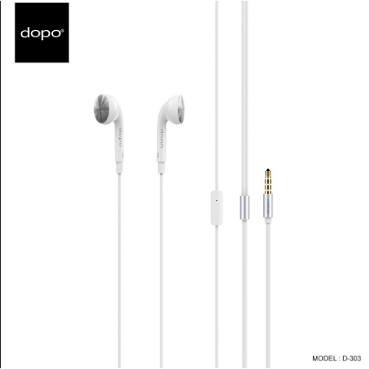 หูฟัง-d-303-d-303-white-stereo-earphones-with-mic-หูฟังพร้อมไมค์