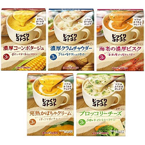 ภาพหน้าปกสินค้า( ลดราคา ) POKKA SAPPORO Soup ซุปกึ่งสำเร็จรูป แค่ชงใส่น้ำร้อน ซุปผง ซุปญี่ปุ่น (1กล่องบรรจุ3ซอง48-59g.) จากญี่ปุ่น