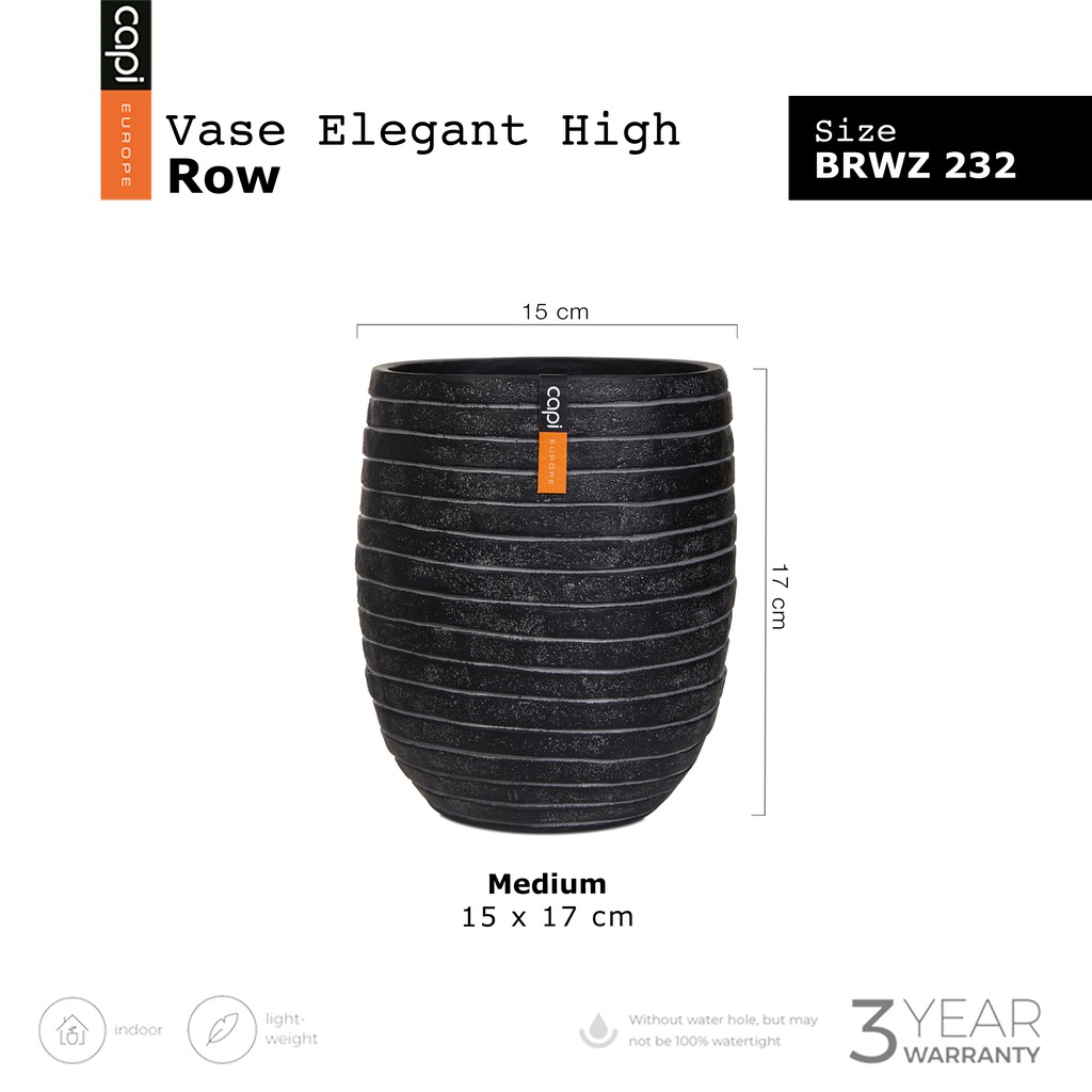 brwz-232-vase-elegant-high-row-size-d-15-x-h-17-cm-กระถางต้นไม้-modern-แบรนด์-capi-europe