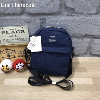 Anello Denim&amp; nylon mini shoulder bag ส่งฟรีEMS