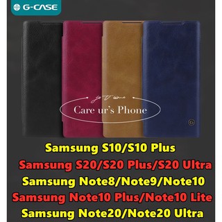 Note20/Note10/S20/S20 Plus/S20 Ultra/S10 G-Case Business Series กระเป๋าเปิดปิดด้าในใส่บัตรได้