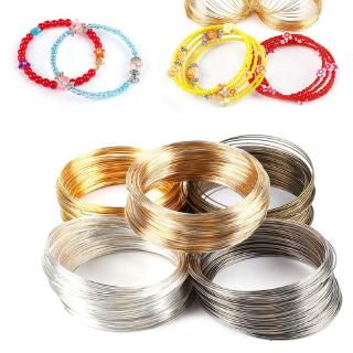 ภาพหน้าปกสินค้า❀AUTU 100Pcs 0.6mm Memory Beading Steel Wire Bangle Bracelet Making  Jewelry Findings ซึ่งคุณอาจชอบราคาและรีวิวของสินค้านี้