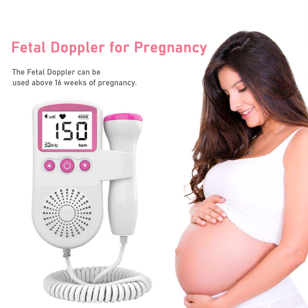 จัดส่ง-24-ชม-เครื่องตรวจจับอัตราการเต้นของหัวใจของทารกในครรภ์-เครื่องตรวจสอบอัลตราซาวด์-doppler-สําหรับหญิงตั้งครรภ์