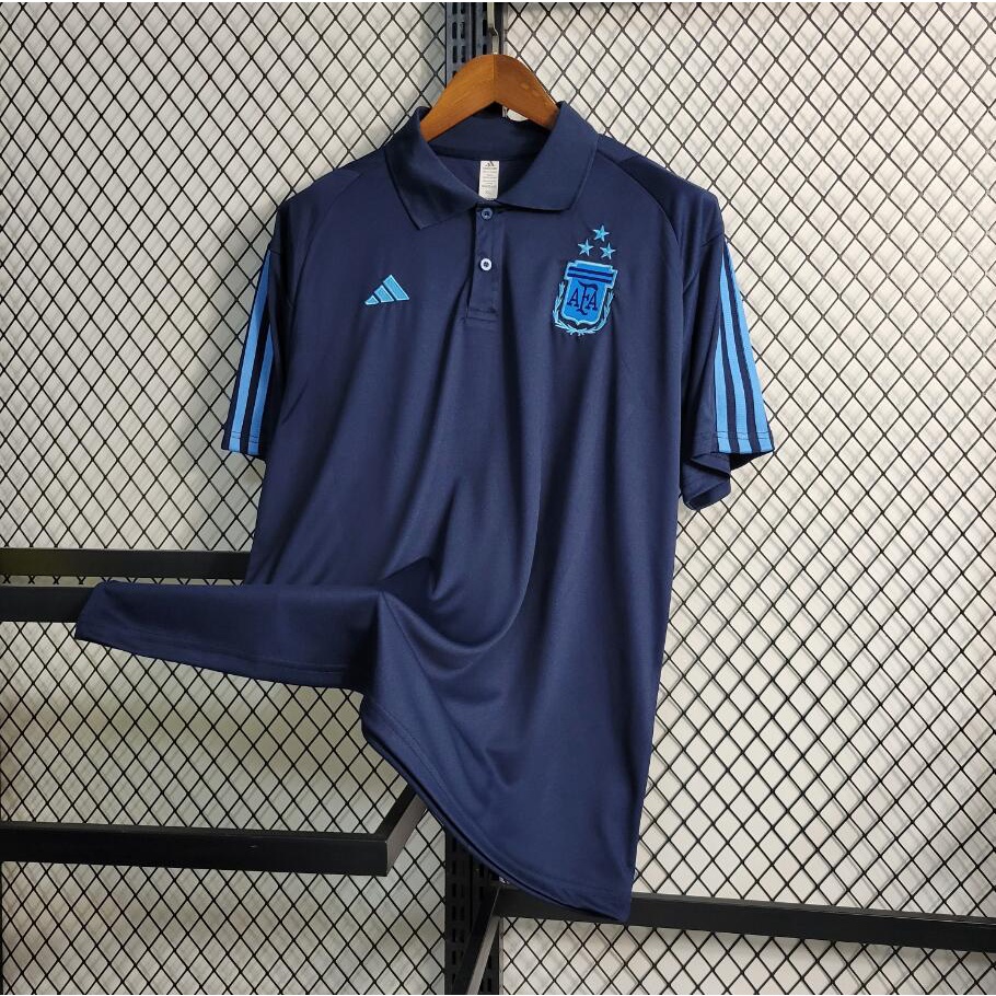 เสื้อโปโลแขนสั้น-ลายทีมชาติฟุตบอล-argentina-2023-24-สีฟ้า