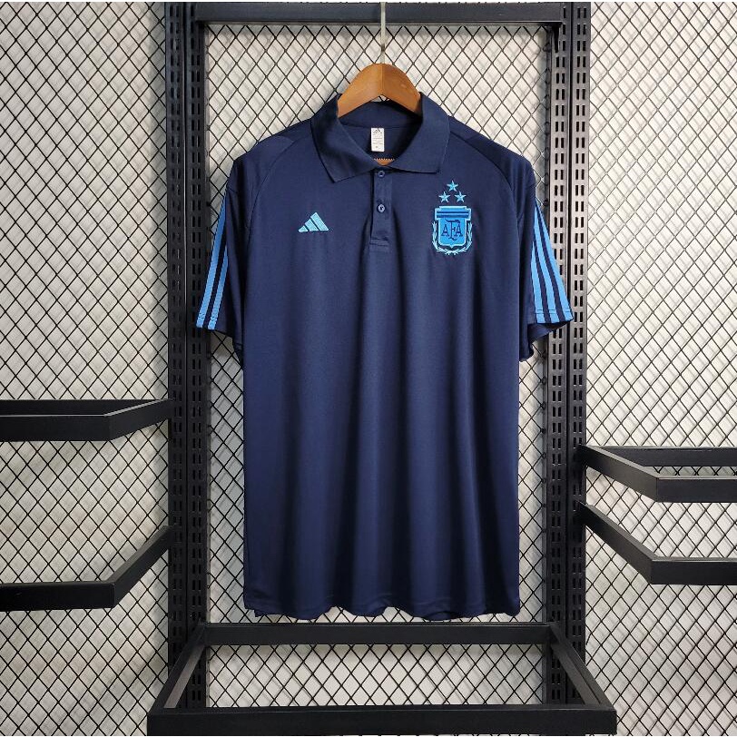 เสื้อโปโลแขนสั้น-ลายทีมชาติฟุตบอล-argentina-2023-24-สีฟ้า