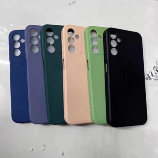 เคสโทรศัพท์ซิลิโคน สีพื้น สําหรับ Samsung A14 5G