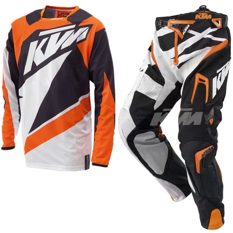High quality! KTM Motocross Clothing fox Dirt Bike Jersey And Pant Moto