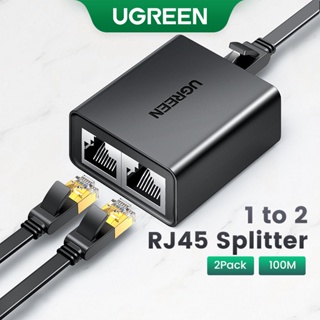 Ugreen RJ45 อะแดปเตอร์ขยายสายเครือข่ายอีเธอร์เน็ต ตัวเมีย เป็นตัวเมีย สําหรับ Cat7 Cat6 Cat5e