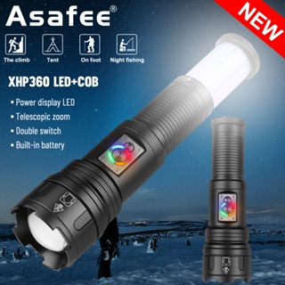 Asafee สวิตช์ไฟท้าย หมุนได้ 30WLED XHP360 อเนกประสงค์ สําหรับตั้งแคมป์