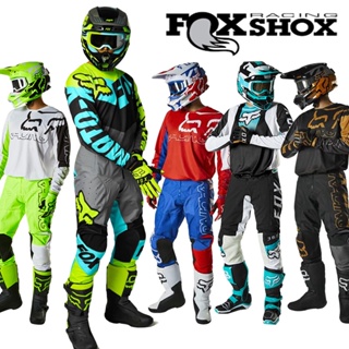 Fox Racing 2022 ใหม่ ชุดแข่งรถวิบาก ชุดเสื้อ กางเกงคอมโบ สําหรับรถมอเตอร์ไซค์วิบาก ออฟโรด