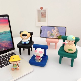 Ready Stock Mobile Phone Stand Chair Mobile Phone Stand Desktop Phone Stand Chair Shape Portable Phone Handle Cute Stand