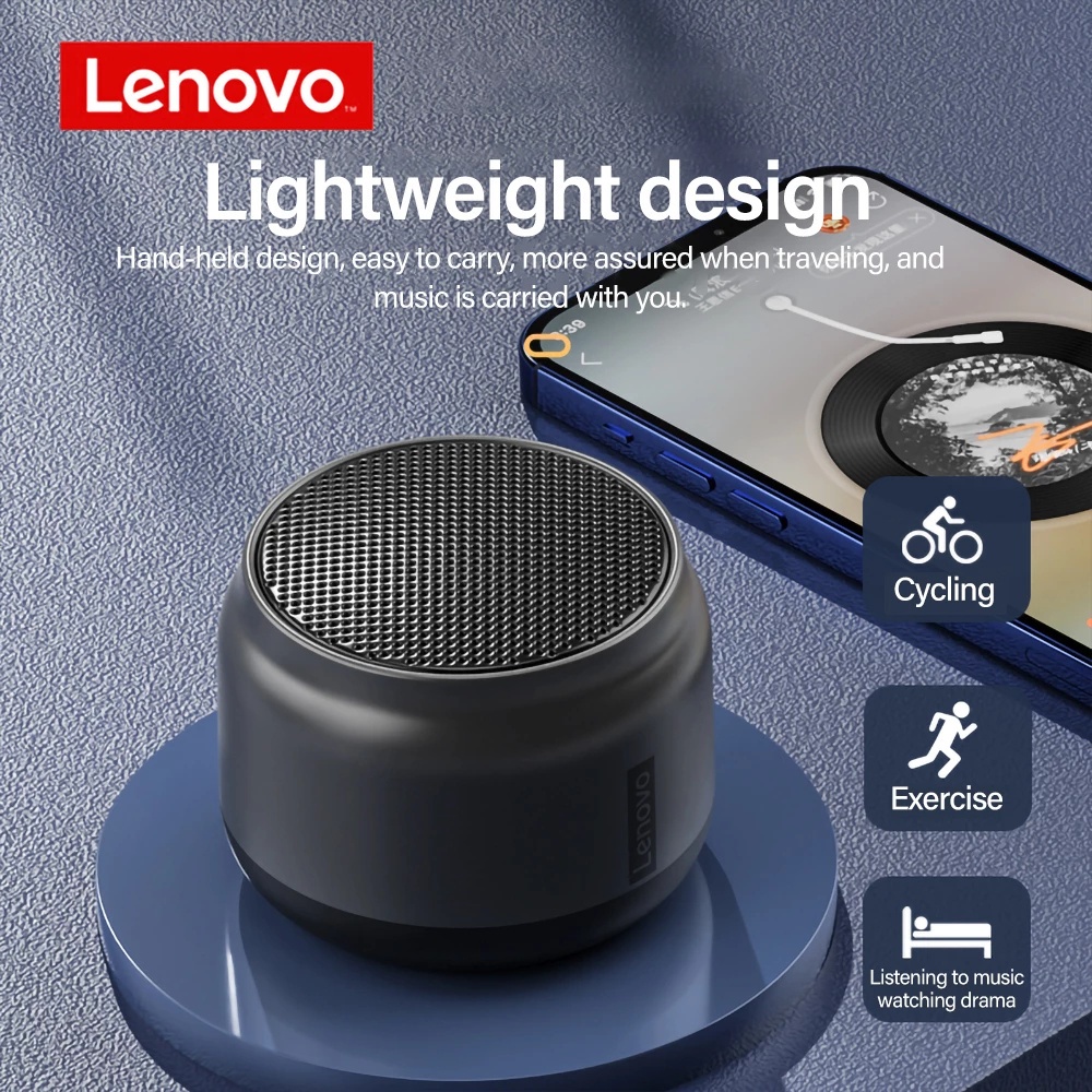 lenovo-k3-ลําโพงบลูทูธ-เสียงสเตอริโอ-hd-พร้อมบอร์ดเพลง-แบตเตอรี่ยาวต่ํา