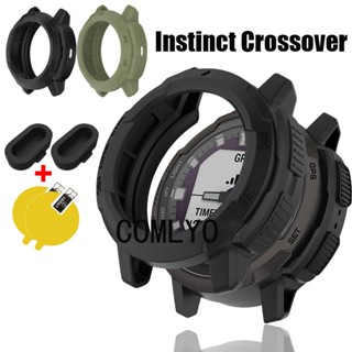 ฟิล์มกันรอยหน้าจอ TPU แบบนิ่ม ป้องกันฝุ่น สําหรับ Garmin Instinct Crossover solar watch