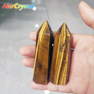 Aiercrystaltiger หินปริซึมแกะสลักคริสตัล 40-80 มม. สําหรับตกแต่งห้อง