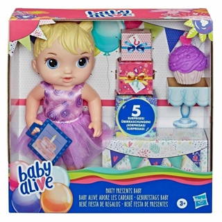 Baby Alive Cupcake Party Surprises Party Presents Baby Doll E8719 Baby Alive คัพเค้ก เซอร์ไพรส์ ปาร์ตี้ ของขวัญ ตุ๊กตาเด็กทารก E8719