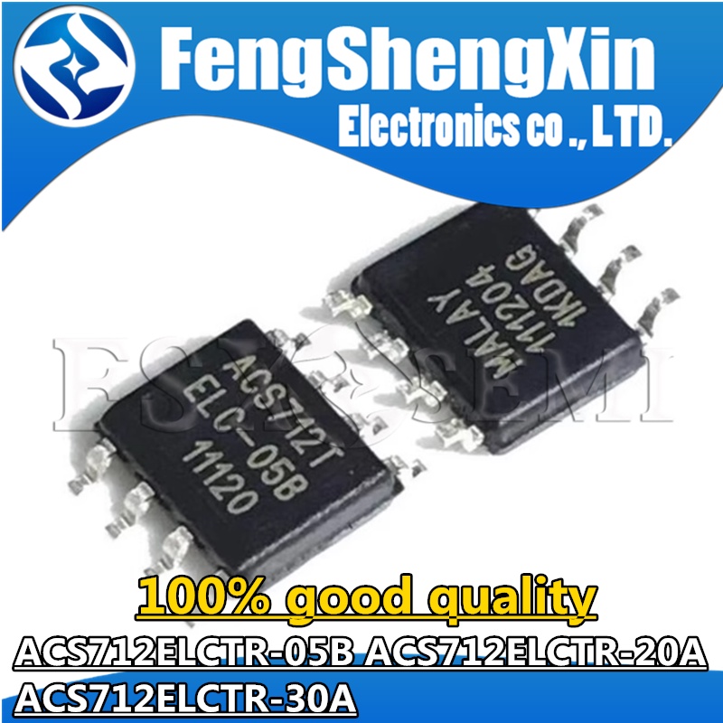 เซนเซอร์วงจรรวม ACS712ELCTR-8 ACS712ELCTR-20A ACS712TELC-20A ACS712 ...