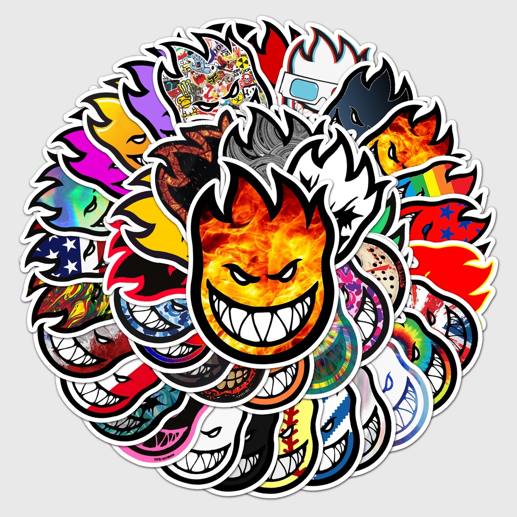 50 ชิ้นตลก Fire Man DIY Creative Home Decal สติกเกอร์ Kawaii การ์ตูนสติ ...