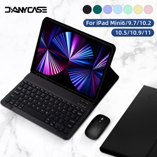 Danycase เคสคีย์บอร์ด พร้อมเมาส์ สําหรับไอแพด iPad 10th 10.9 2019 2020 10.2 7 8 9th Mini 6 Air 2 3 4 5 9.7 10.5 Pro 11